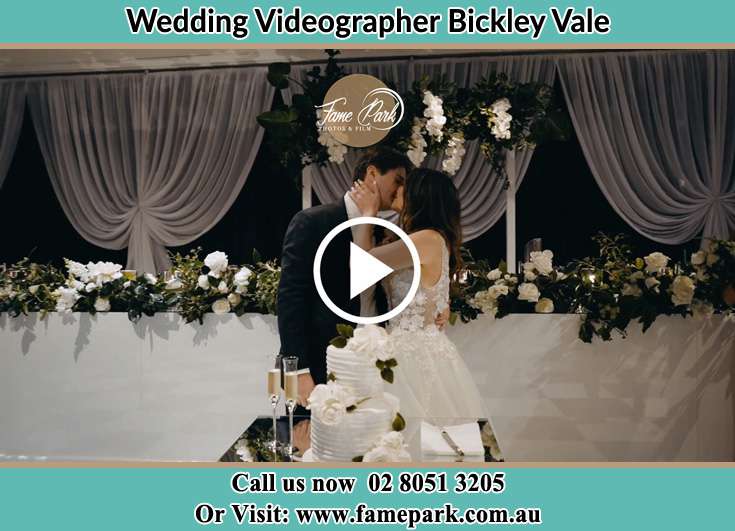 Bride and Groom kissed at the reception Bickley Vale NSW 2570