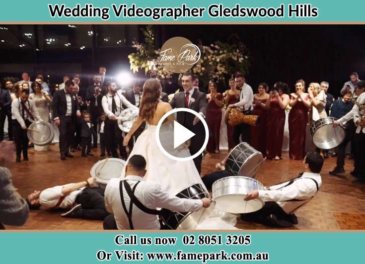 The new couple dancing on the dance floor with the band Gledswood Hills NSW 2557