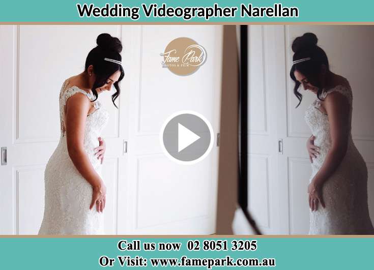 The bride checking on her wedding dress Narellan NSW 2567