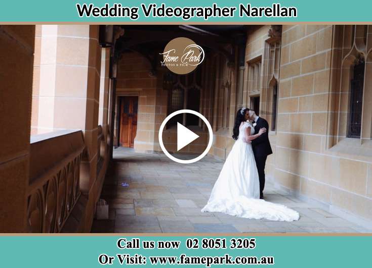 The newlyweds kissing in the hallway Narellan NSW 2567